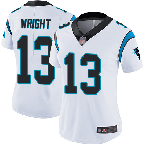 Carolina Panthers Limited White Women Jarius Wright Road Jersey NFL Football #13 Vapor Untouchable